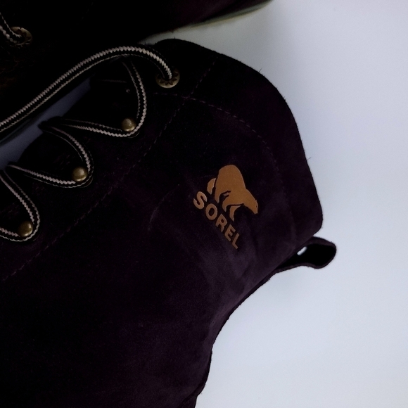 Sorel Purple Green Suede Boots Women's Sz 10 - Picture 6 of 11